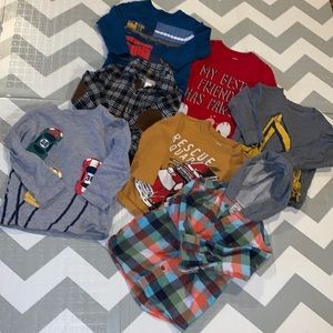 Carter’s | Bundle of 7 Long-sleeved Boys Shirts Size 2T | EUC